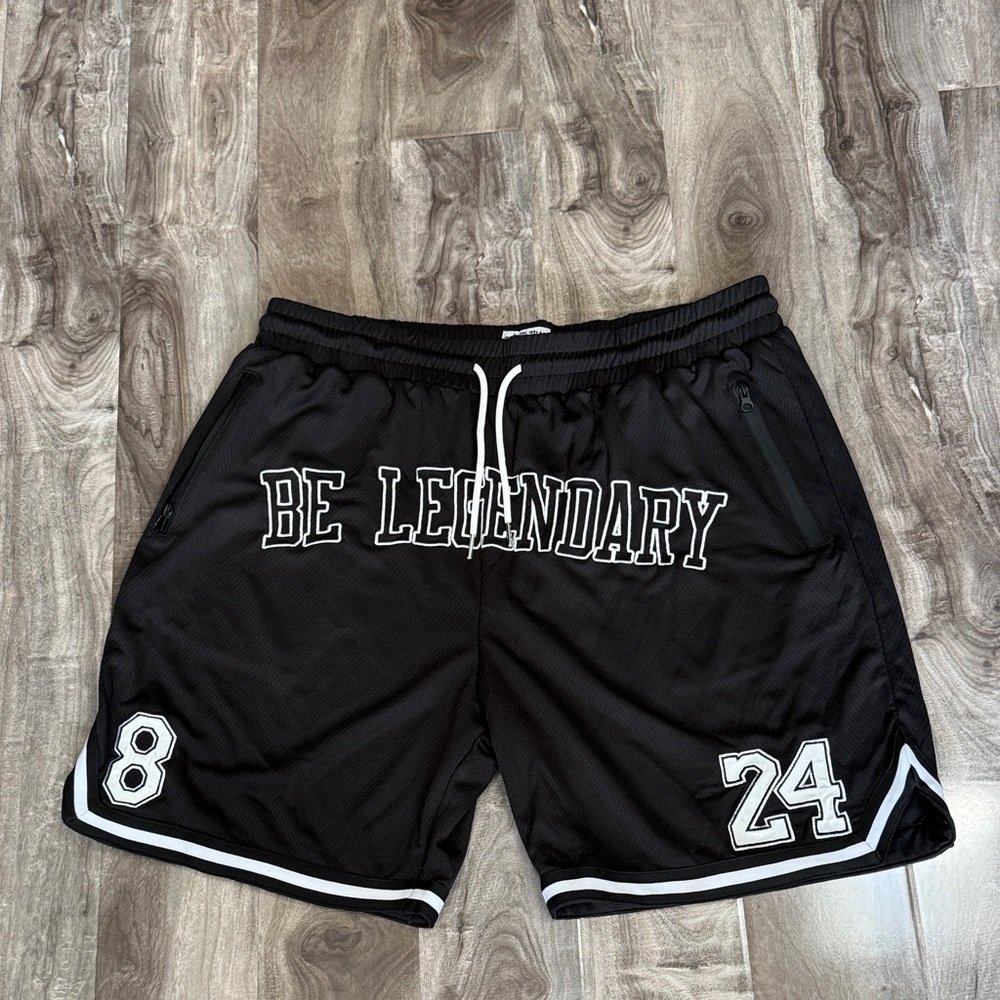 Legendary Black Athletic Men's Shorts